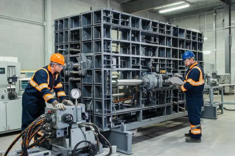 PERI load test bay validating formwork frames